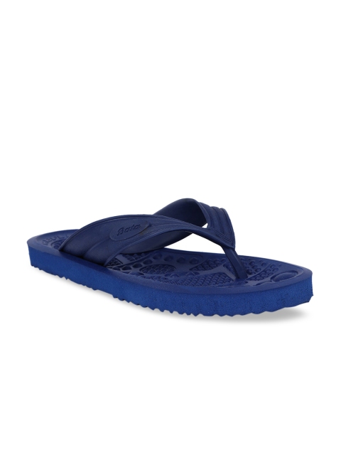 Bata Men Blue Solid Thong Flip-Flops