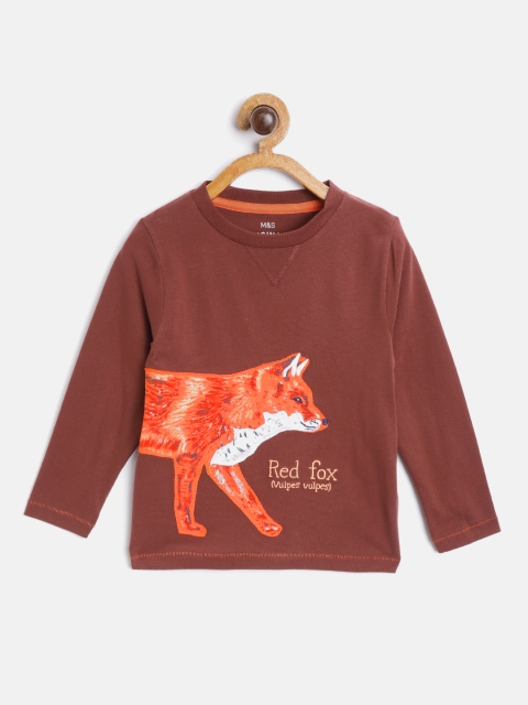 Marks & Spencer Boys Rust Red & Orange Fox Applique Round Neck Pure Cotton T-shirt
Marks & Spencer Boys Rust Red & Orange Fox Applique Round Neck Pure Cotton T-shirt
