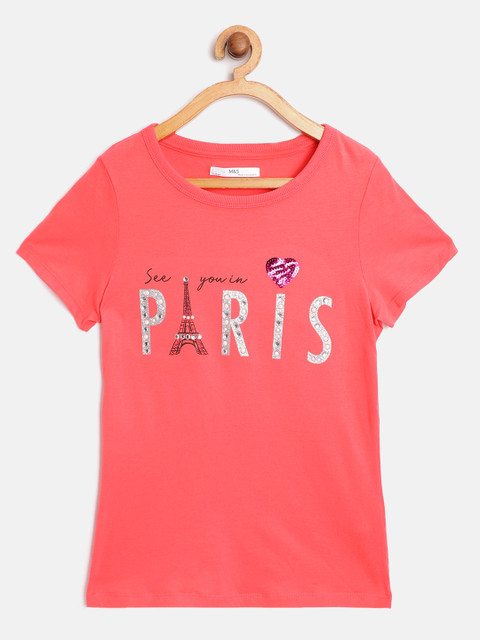 Marks Spencer Girls Coral Orange Pure Cotton Paris Printed Sustainable Pure Cotton T-shirt
Marks Spencer Girls Coral Orange Pure Cotton Paris Printed Sustainable Pure Cotton T-shirt