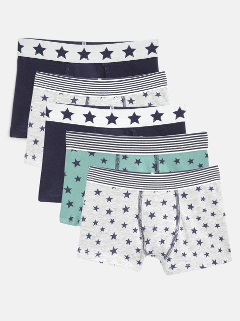 Marks & Spencer Boys Pack of 5 Trunks T715625D, Grey melange