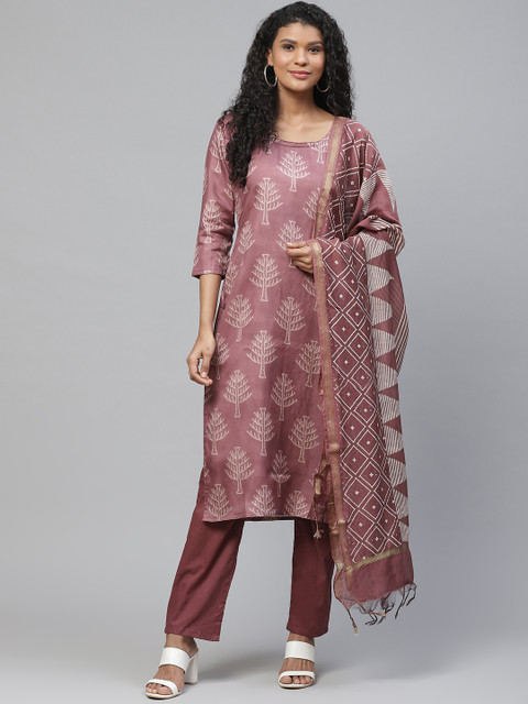 Readiprint Fashions Women Purple & Off-White Printed Unstitched Dress Material
Readiprint Fashions Women Purple & Off-White Printed Unstitched Dress Material