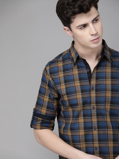 Roadster Men Antiviral & Antibacterial protection Navy Blue & Yellow RegularFit Checked Casual Shirt
Roadster Men Antiviral & Antibacterial protection Navy Blue & Yellow RegularFit Checked Casual Shirt