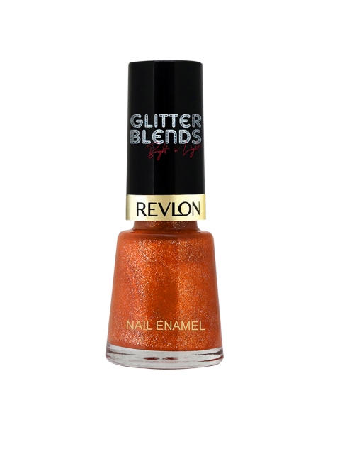 Revlon Glitter Blends Nail Enamel - Bright Flame 583, Rust