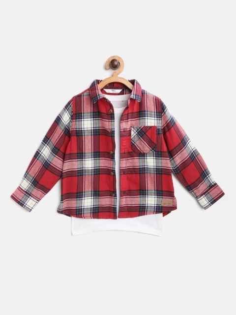Marks & Spencer Boys Red & White Pure Cotton Sustainable Checked Casual Shirt with T-shirt
Marks & Spencer Boys Red & White Pure Cotton Sustainable Checked Casual Shirt with T-shirt