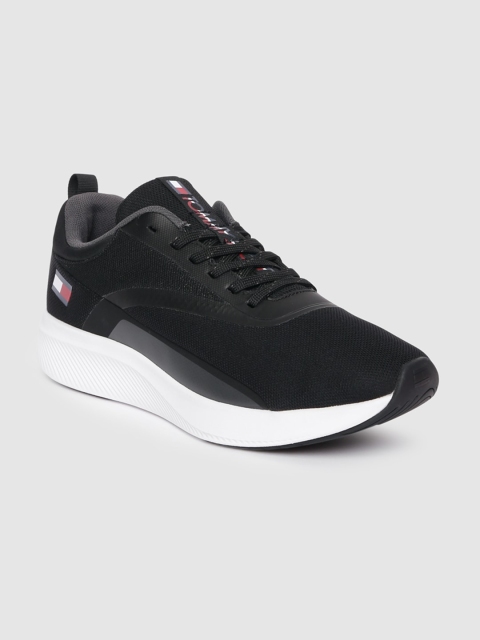 Tommy Hilfiger Men Black Solid TS Sport 2 Sneakers