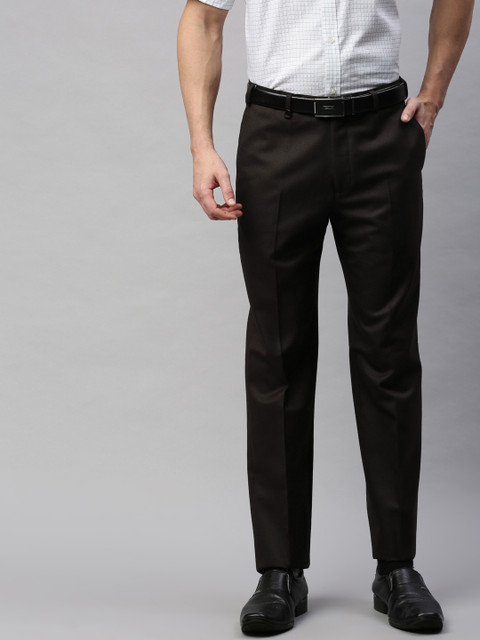 Park Avenue Men Brown Regular Fit Solid Formal Trousers 
Park Avenue Men Brown Regular Fit Solid Formal Trousers