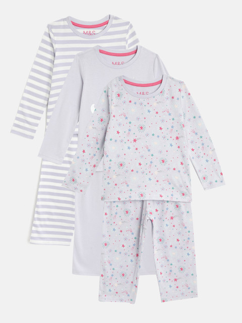 Marks & Spencer Girls Pack of 3 Lavender Night Suits
Marks & Spencer Girls Pack of 3 Lavender Night Suits