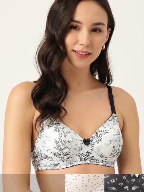 DressBerry Pack of 3 Printed Non-Wired Lightly Padded Everyday Bras DB-G524P-3PP-005, White
DressBerry Pack of 3 Printed Non-Wired Lightly Padded Everyday Bras DB-G524P-3PP-005, White