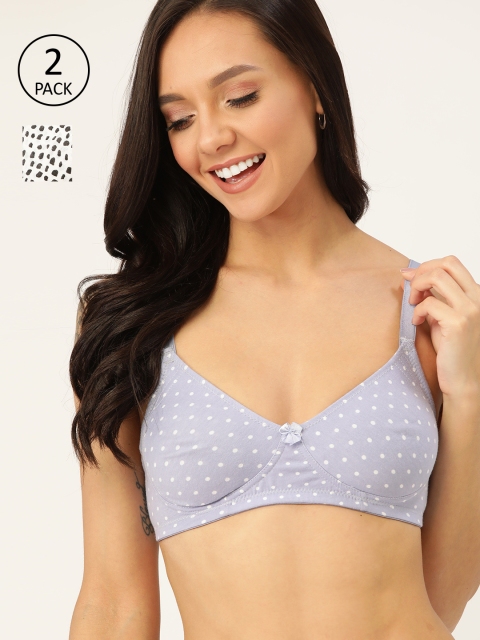 DressBerry Pack of 2 Printed Non-Wired Non Padded Everyday Bras DB-ENCP-2PP-018, Purple
DressBerry Pack of 2 Printed Non-Wired Non Padded Everyday Bras DB-ENCP-2PP-018, Purple