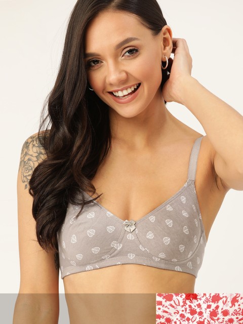 DressBerry Pack of 2 Printed Non-Wired Non Padded Everyday Bras DB-ENCP-2PP-019, Grey
DressBerry Pack of 2 Printed Non-Wired Non Padded Everyday Bras DB-ENCP-2PP-019, Grey