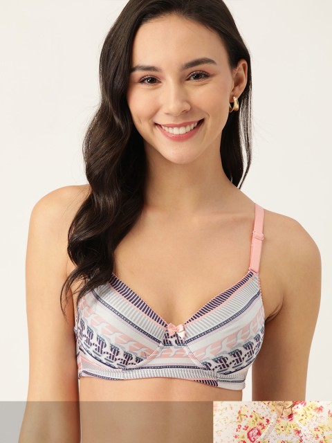 DressBerry Pack of 2 Printed Non-Wired Lightly Padded Everyday Bras DB-G524P-002, Beige
DressBerry Pack of 2 Printed Non-Wired Lightly Padded Everyday Bras DB-G524P-002, Beige