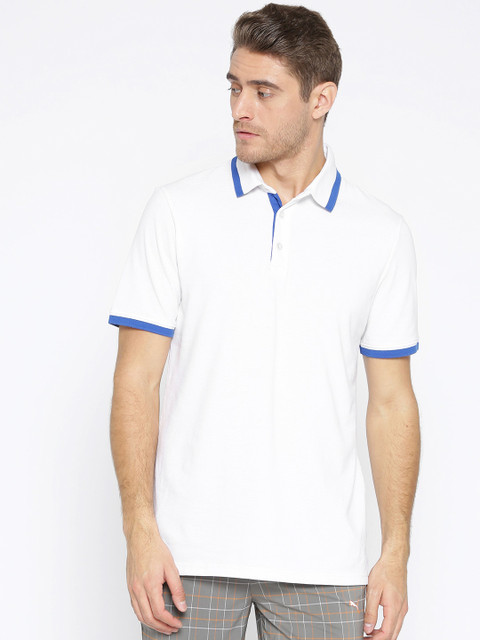 Puma Men White ESS Pique Tipping Polo T-shirt 
Puma Men White ESS Pique Tipping Polo T-shirt