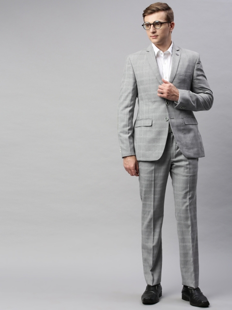Park Avenue Men Grey & Black Self-Checked Super Slim Fit Single-Breasted Formal Suit
Park Avenue Men Grey & Black Self-Checked Super Slim Fit Single-Breasted Formal Suit