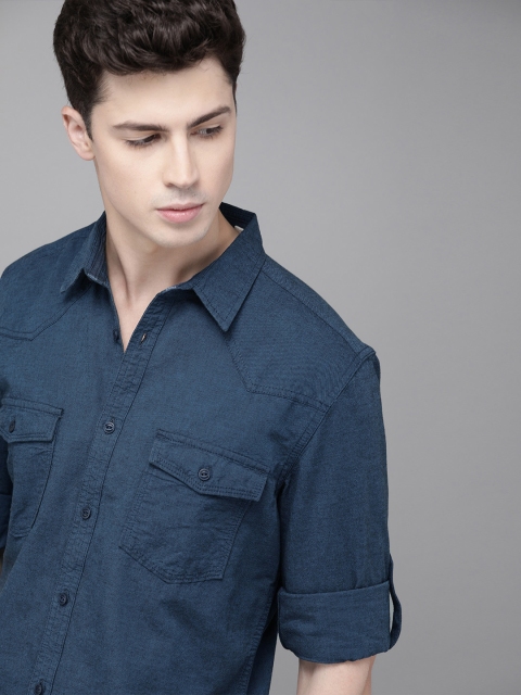 Roadster Men Antiviral & Antibacterial protection Teal Blue Regular Fit Solid Casual Shirt
Roadster Men Antiviral & Antibacterial protection Teal Blue Regular Fit Solid Casual Shirt