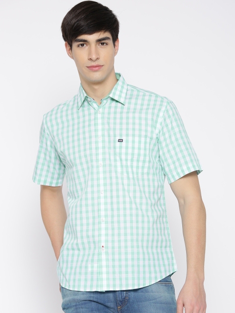 Arrow Sport Green & White Checked Shirt