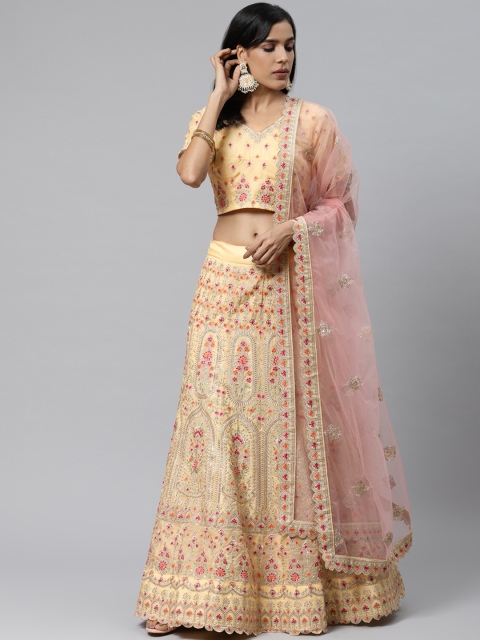 Readiprint Fashions Cream-Coloured & Gold-Toned Embroidered Semi-Stitched Lehenga & Unstitched Blouse with Dupatta
Readiprint Fashions Cream-Coloured & Gold-Toned Embroidered Semi-Stitched Lehenga & Unstitched Blouse with Dupatta