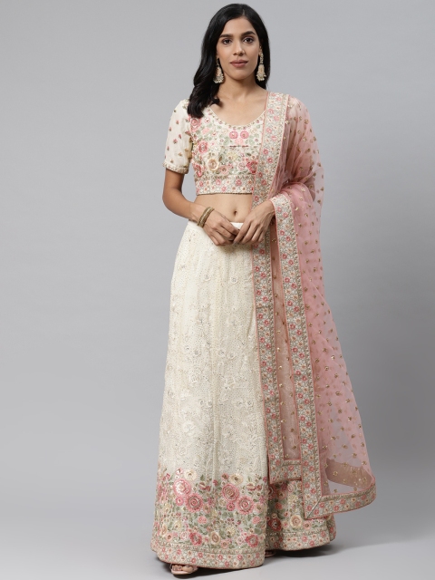 Readiprint Fashions Off-White & Pink Embellished Semi-Stitched Lehenga & Unstitched Blouse with Dupatta
Readiprint Fashions Off-White & Pink Embellished Semi-Stitched Lehenga & Unstitched Blouse with Dupatta