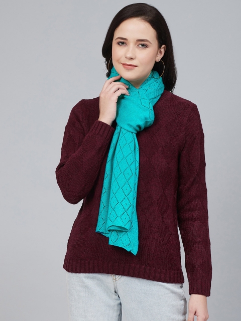 Cayman Women Blue Solid Stole
