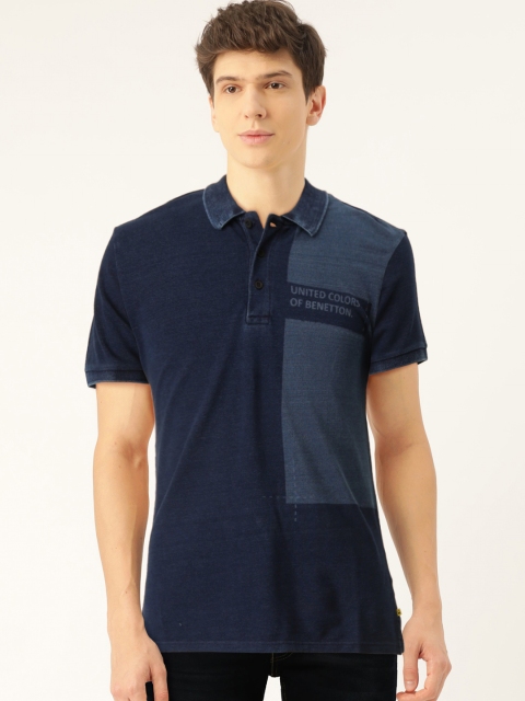 United Colors of Benetton Men Navy Blue Colourblocked Polo Collar Pure Cotton T-shirt
United Colors of Benetton Men Navy Blue Colourblocked Polo Collar Pure Cotton T-shirt