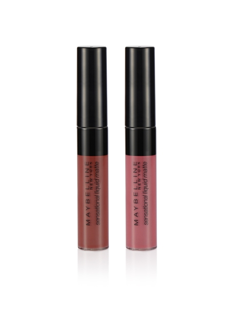 Maybelline New York Set of 2 Sensational Liquid Matte Lipsticks - Soft Wine & Best Babe, Pink
Maybelline New York Set of 2 Sensational Liquid Matte Lipsticks - Soft Wine & Best Babe, Pink