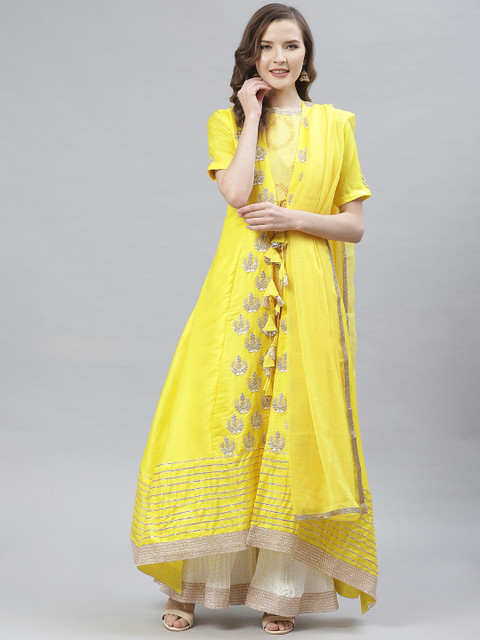 Readiprint Fashions Yellow & Golden Embroidered Semi-Stitched Dress Material
Readiprint Fashions Yellow & Golden Embroidered Semi-Stitched Dress Material