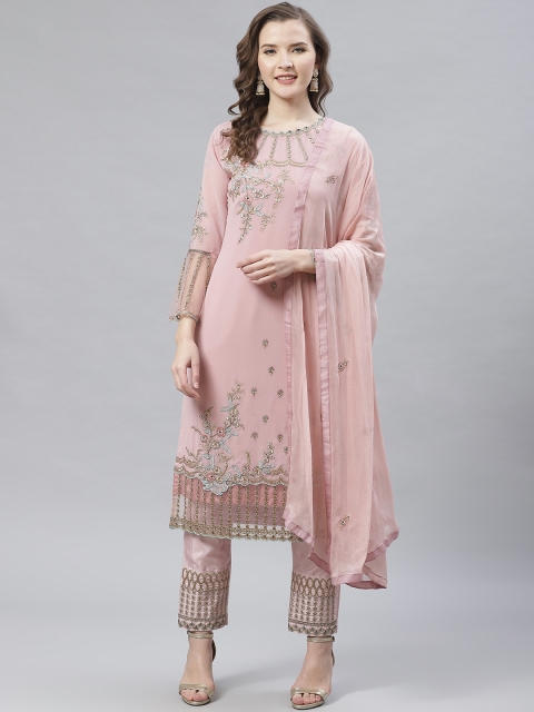 Readiprint Fashions Pink Floral Zari Embroidery Unstitched Dress Material with Dupatta
Readiprint Fashions Pink Floral Zari Embroidery Unstitched Dress Material with Dupatta