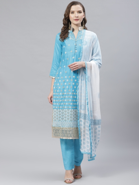 Readiprint Fashions Blue Resham Embroidered Semi-Stitched Dress Material with Dupatta
Readiprint Fashions Blue Resham Embroidered Semi-Stitched Dress Material with Dupatta