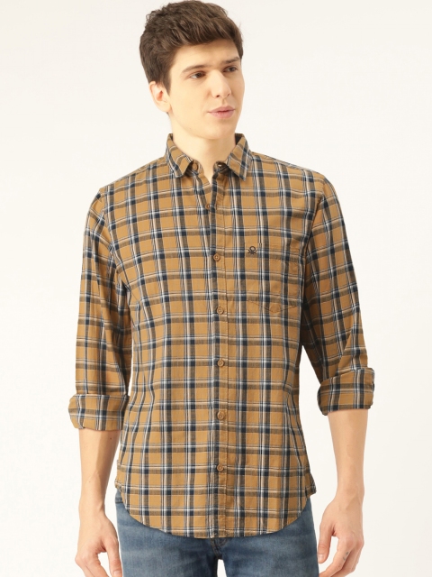 United Colors of Benetton Men Mustard Brown & Navy Blue Slim Fit Checked Casual Shirt
United Colors of Benetton Men Mustard Brown & Navy Blue Slim Fit Checked Casual Shirt