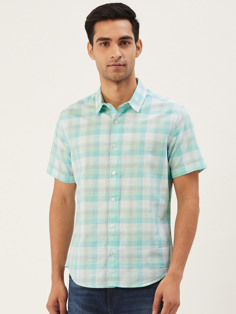 United Colors of Benetton Men Off-White & Sea Green Slim Fit Checked Casual Shirt
United Colors of Benetton Men Off-White & Sea Green Slim Fit Checked Casual Shirt