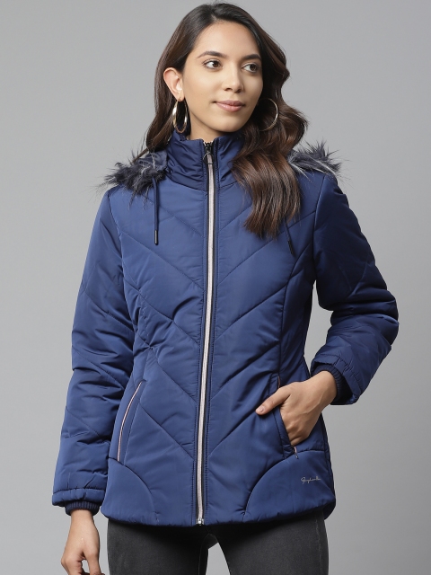 Foreign Culture By Fort Collins Women Navy Blue Solid Detachable Hooded Parka Jacket
Foreign Culture By Fort Collins Women Navy Blue Solid Detachable Hooded Parka Jacket