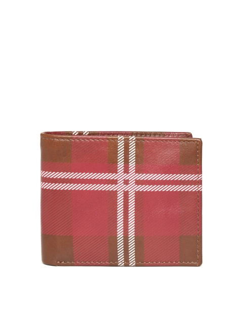 Solly Sport Men Red Printed Leather Wallet