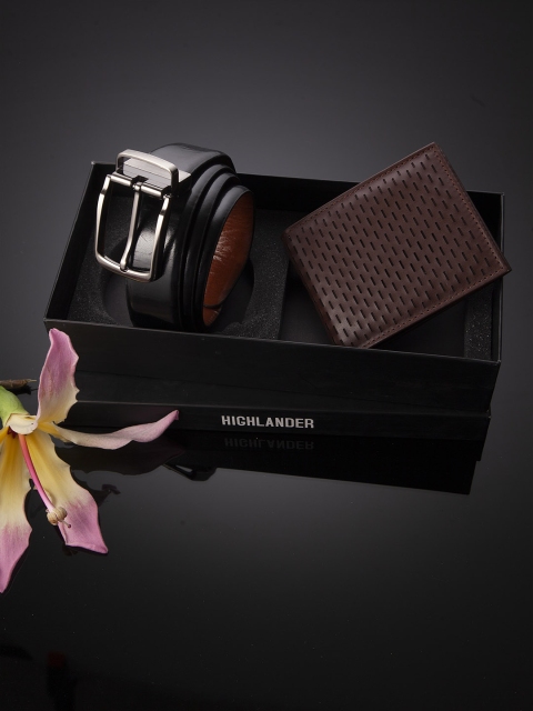 HIGHLANDER Men Accessory Gift Set, Brown