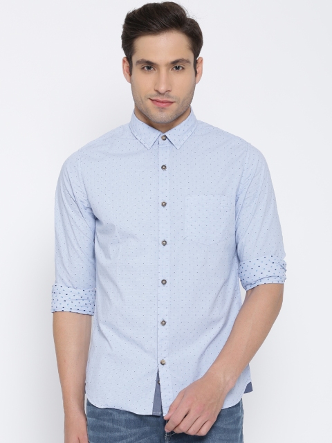 United Colors of Benetton Blue Casual Shirt