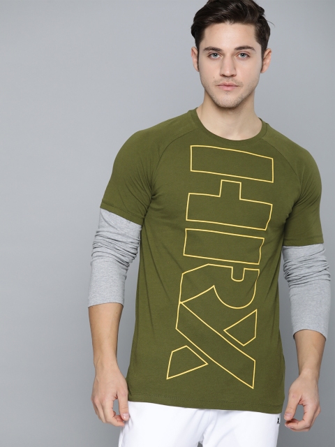 HRX by Hrithik Roshan Men Avocado Printed Bio-Wash Antimicrobial Lifestyle T-shirt, Olive
HRX by Hrithik Roshan Men Avocado Printed Bio-Wash Antimicrobial Lifestyle T-shirt, Olive