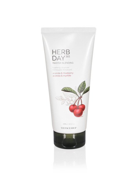 The Face Shop Herb Day 365 Master Blending Foaming Cleanser- Acerola & Blueberry 170ml, White
The Face Shop Herb Day 365 Master Blending Foaming Cleanser- Acerola & Blueberry 170ml, White