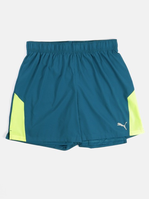Puma Men Blue Mid-Rise dryCELL Run Favorite Woven 2in1 7" Shorts