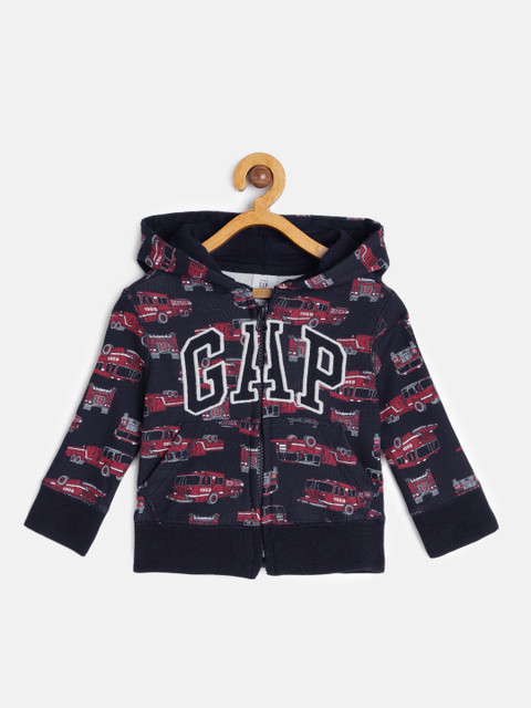 GAP Boys Navy Blue & Red Printed Hooded Sweatshirt
GAP Boys Navy Blue & Red Printed Hooded Sweatshirt