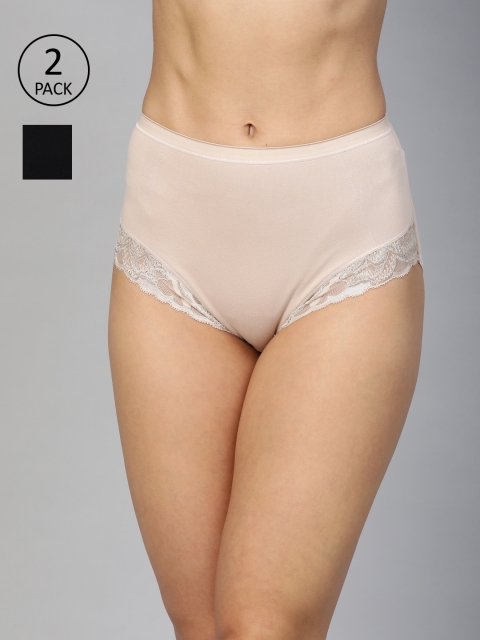 Marks & Spencer Women Pack of 2 Solid Lace Detail High-Rise Boy Shorts T326736BALMOND MIX, Beige
Marks & Spencer Women Pack of 2 Solid Lace Detail High-Rise Boy Shorts T326736BALMOND MIX, Beige