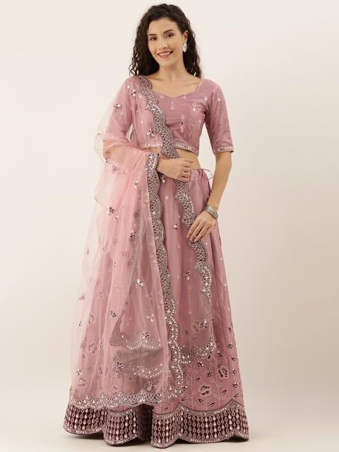 panchhi Lavender & Maroon Embellish Semi-Stitched Lehenga & Unstitched Choli with Dupatta
panchhi Lavender & Maroon Embellish Semi-Stitched Lehenga & Unstitched Choli with Dupatta