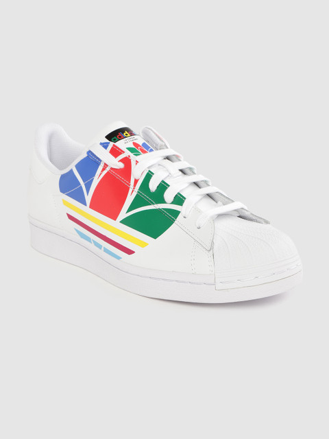 ADIDAS Originals Men White Brand Logo Print Superstar Pure Sneakers 
ADIDAS Originals Men White Brand Logo Print Superstar Pure Sneakers