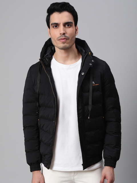Fort Collins Men Black Solid Bomber Jacket