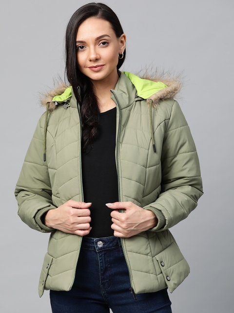 Foreign Culture By Fort Collins Women Olive Green Solid Hooded Parka Jacket, Gold
Foreign Culture By Fort Collins Women Olive Green Solid Hooded Parka Jacket, Gold