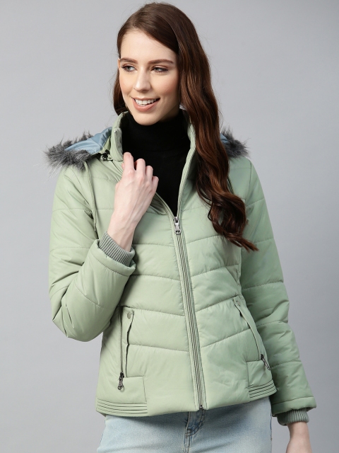 Foreign Culture By Fort Collins Women Sea Green Solid Parka Jacket with Detachable Hood
Foreign Culture By Fort Collins Women Sea Green Solid Parka Jacket with Detachable Hood