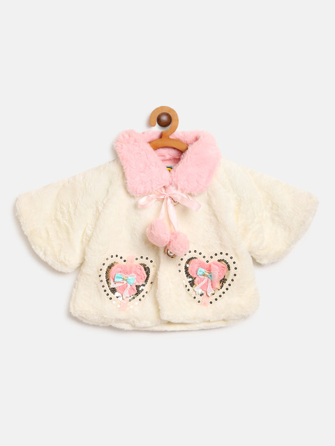 Lil Lollipop Girls Cream-Coloured Embellished Faux Fur Tailored Jacket
Lil Lollipop Girls Cream-Coloured Embellished Faux Fur Tailored Jacket