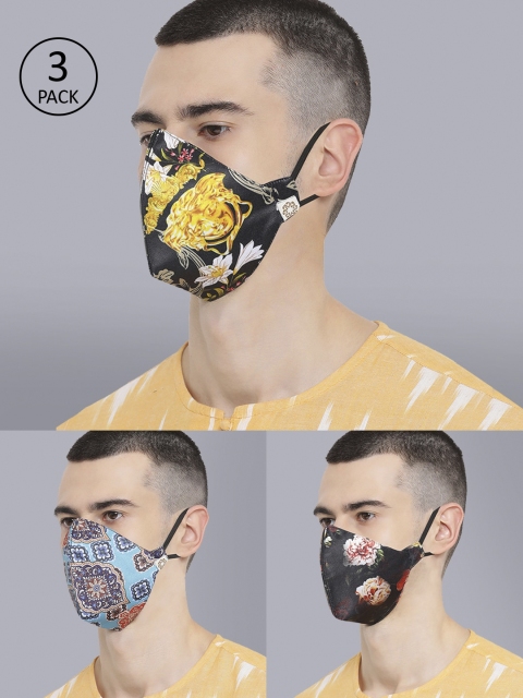 VASTRAMAY Unisex 3 Pcs Printed 4-Ply Anti-Pollution Reusable Protective Outdoor Masks, Black
VASTRAMAY Unisex 3 Pcs Printed 4-Ply Anti-Pollution Reusable Protective Outdoor Masks, Black
