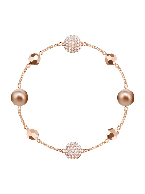 SWAROVSKI Rose Gold Metal Bangle-Style Bracelet