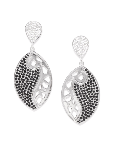 Silgo Black Rhodium-Plated CZ-Studded 925 Sterling Silver Contemporary Drop Earrings
Silgo Black Rhodium-Plated CZ-Studded 925 Sterling Silver Contemporary Drop Earrings