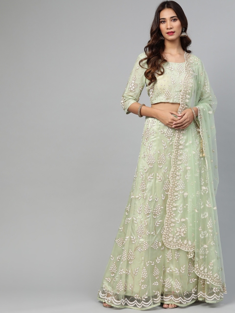 SHOPGARB Green & Golden Embellished Semi-Stitched Lehenga & Unstitched Blouse with Dupatta
SHOPGARB Green & Golden Embellished Semi-Stitched Lehenga & Unstitched Blouse with Dupatta