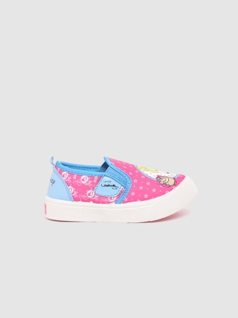 YK Disney Girls Pink & White floral Print Slip-On Sneakers with Cinderella Print Detail
YK Disney Girls Pink & White floral Print Slip-On Sneakers with Cinderella Print Detail