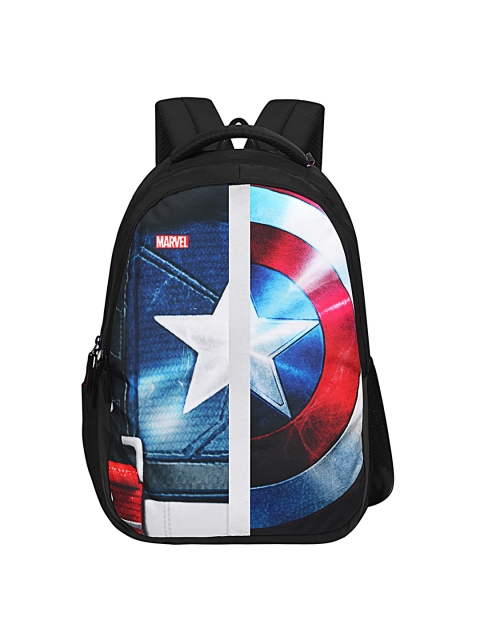 Priority Unisex Black Graphic Backpack
